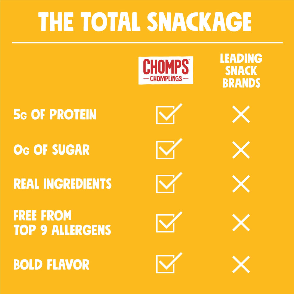 Chomps Original Turkey Jerky Stick outdoors on a trail for an outdoor snack