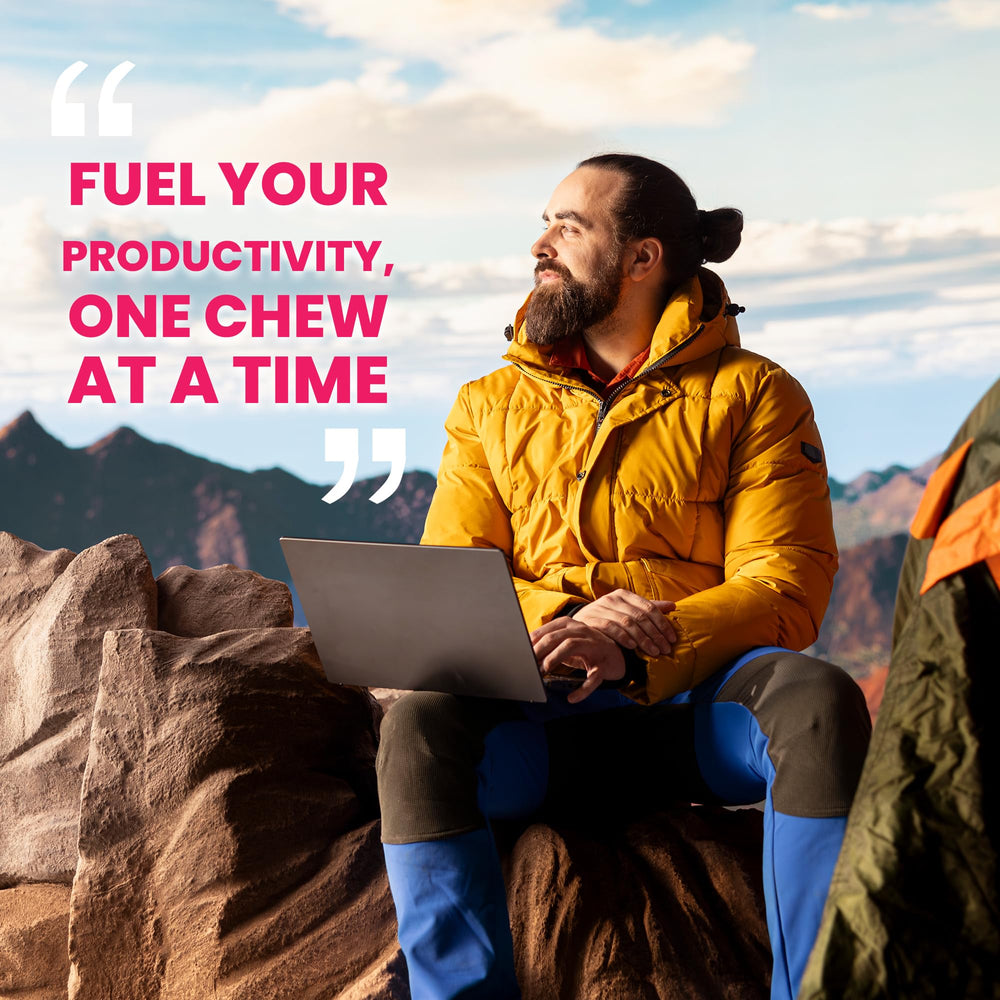 ChooChoo Gum on-the-go packaging demonstrates portable energy for travel and busy days