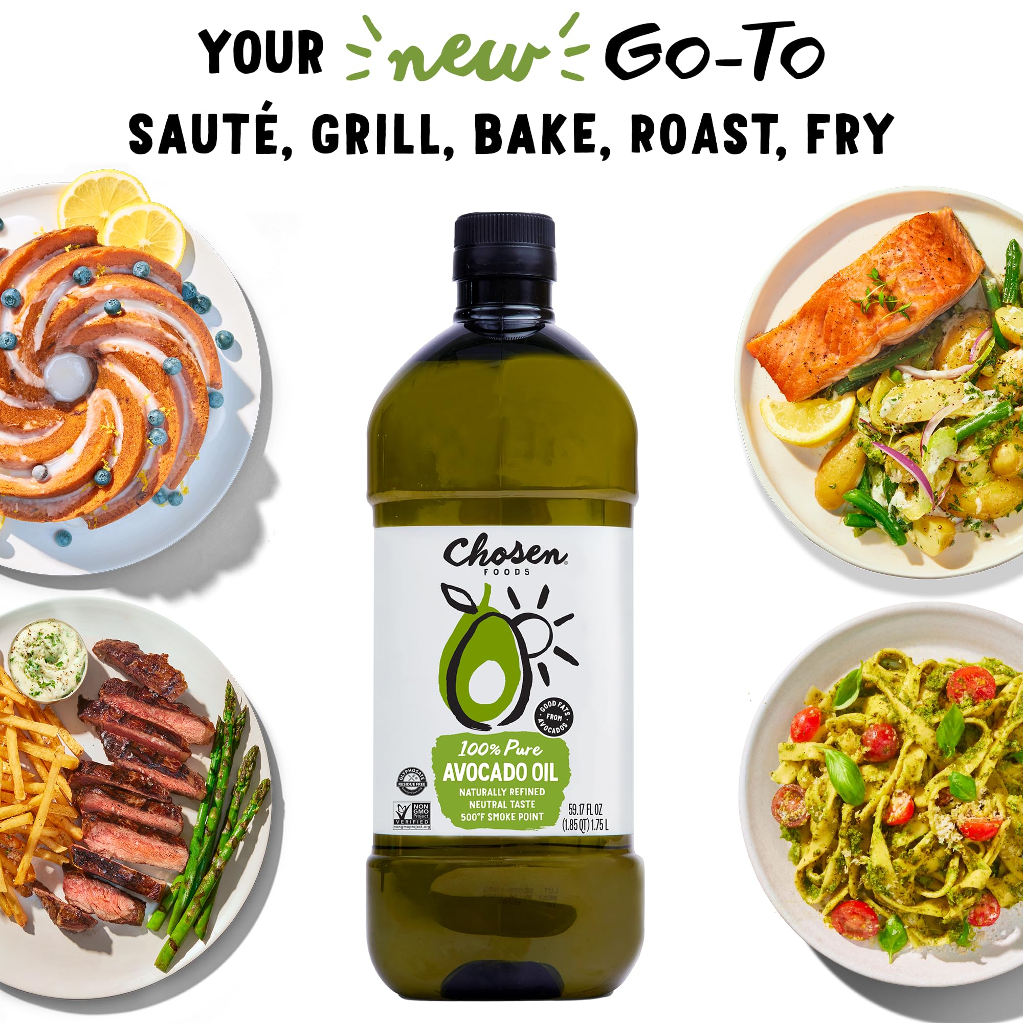 Chosen Foods Avocado Oil antioxidants Vitamin E and monounsaturated fats are celebrated in this product