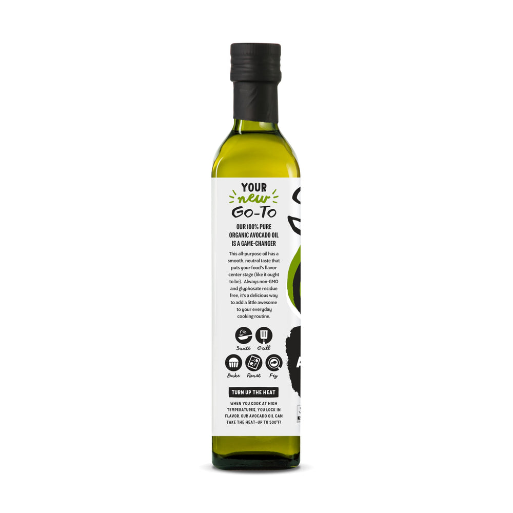 Chosen Foods Avocado Oil on counter ideal for dressings and light baking.