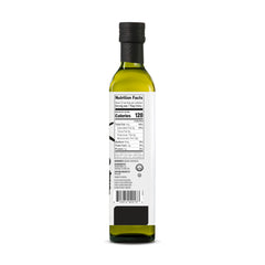 Chosen Foods Avocado Oil glass bottle on counter shows purity for everyday cooking.
