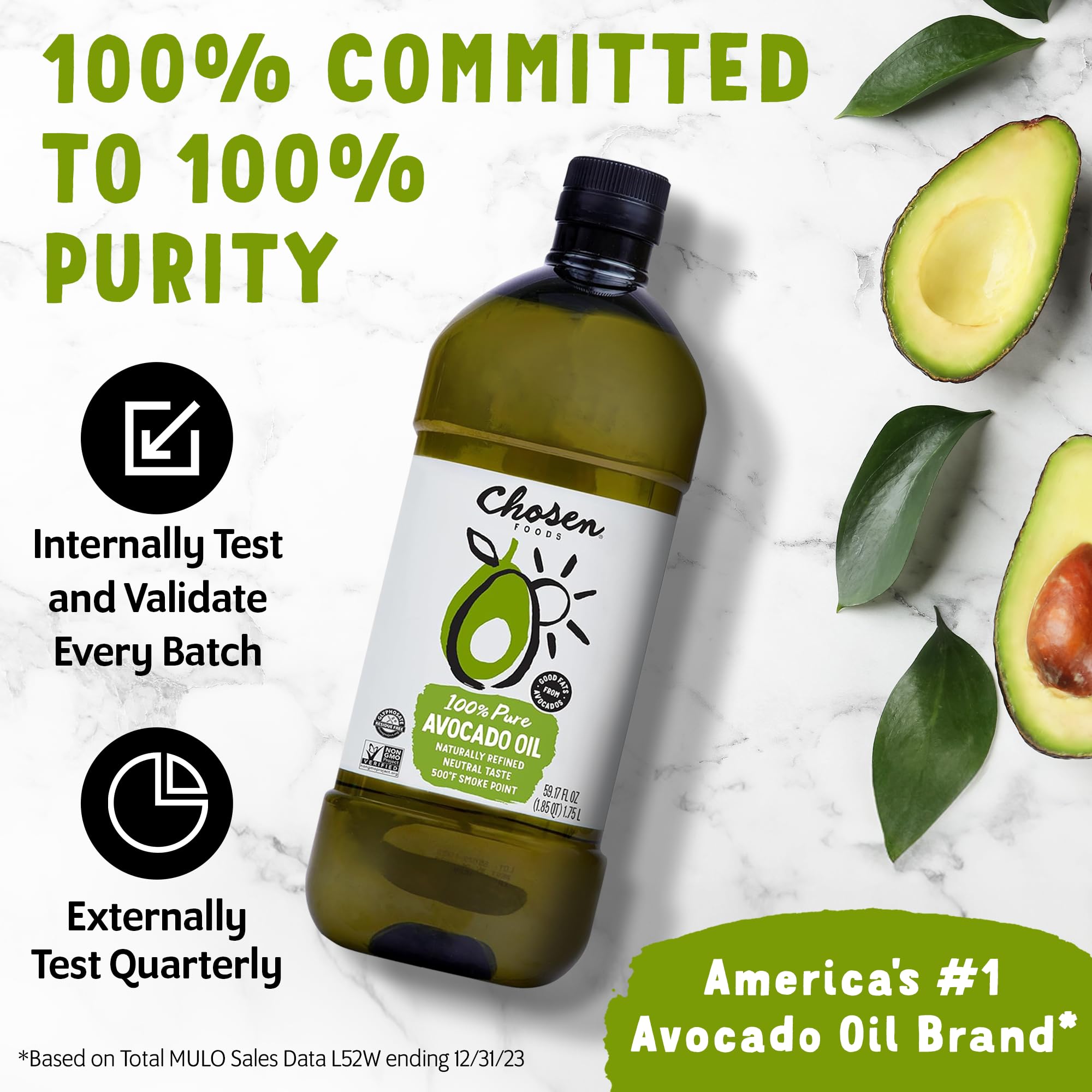 Chosen Foods Avocado Oil grill-sizzle shot highlights high smoke point for safe, flavorful grilling