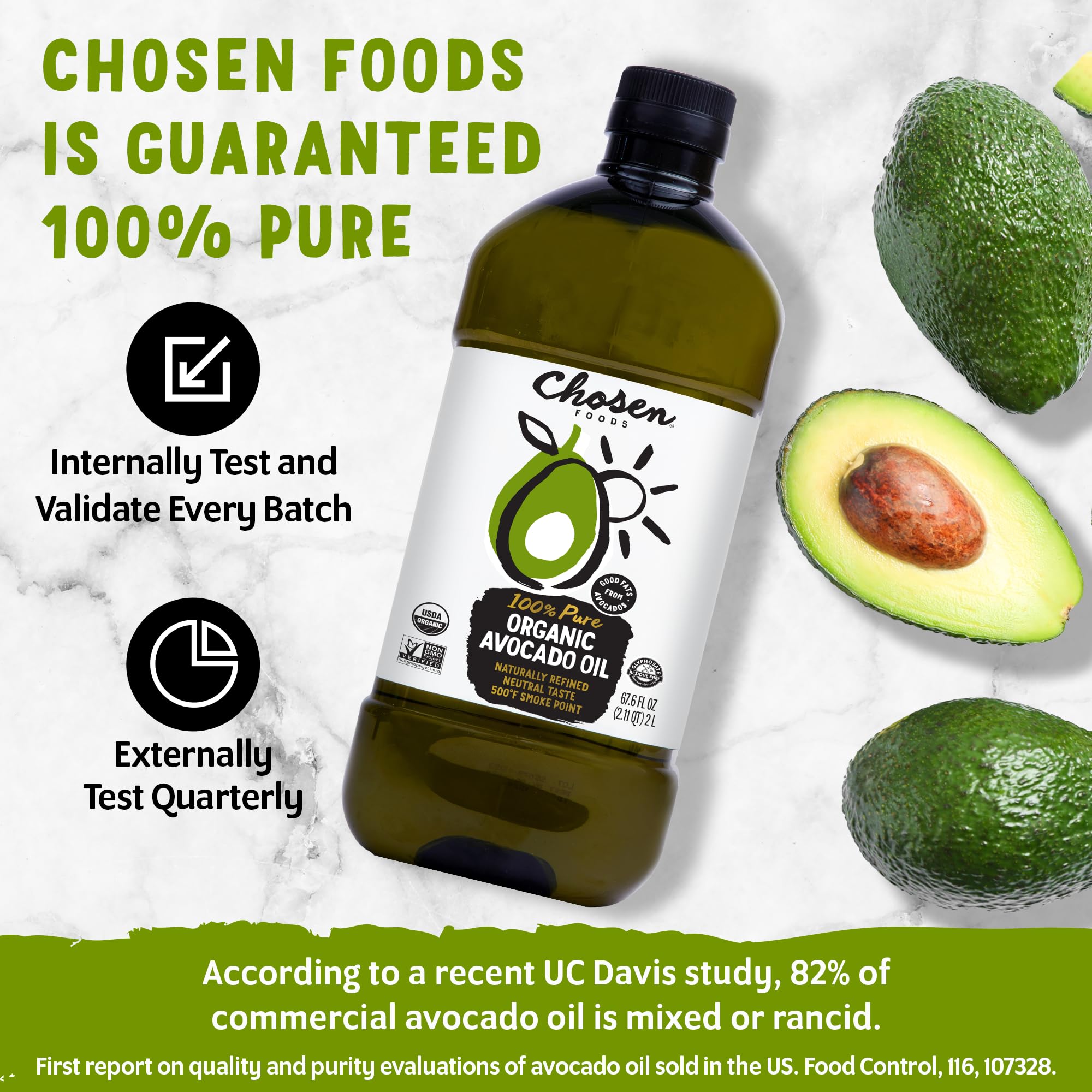 Chosen Foods avocado oil with ingredient dish demonstrates neutral flavor for clean tasting meals.