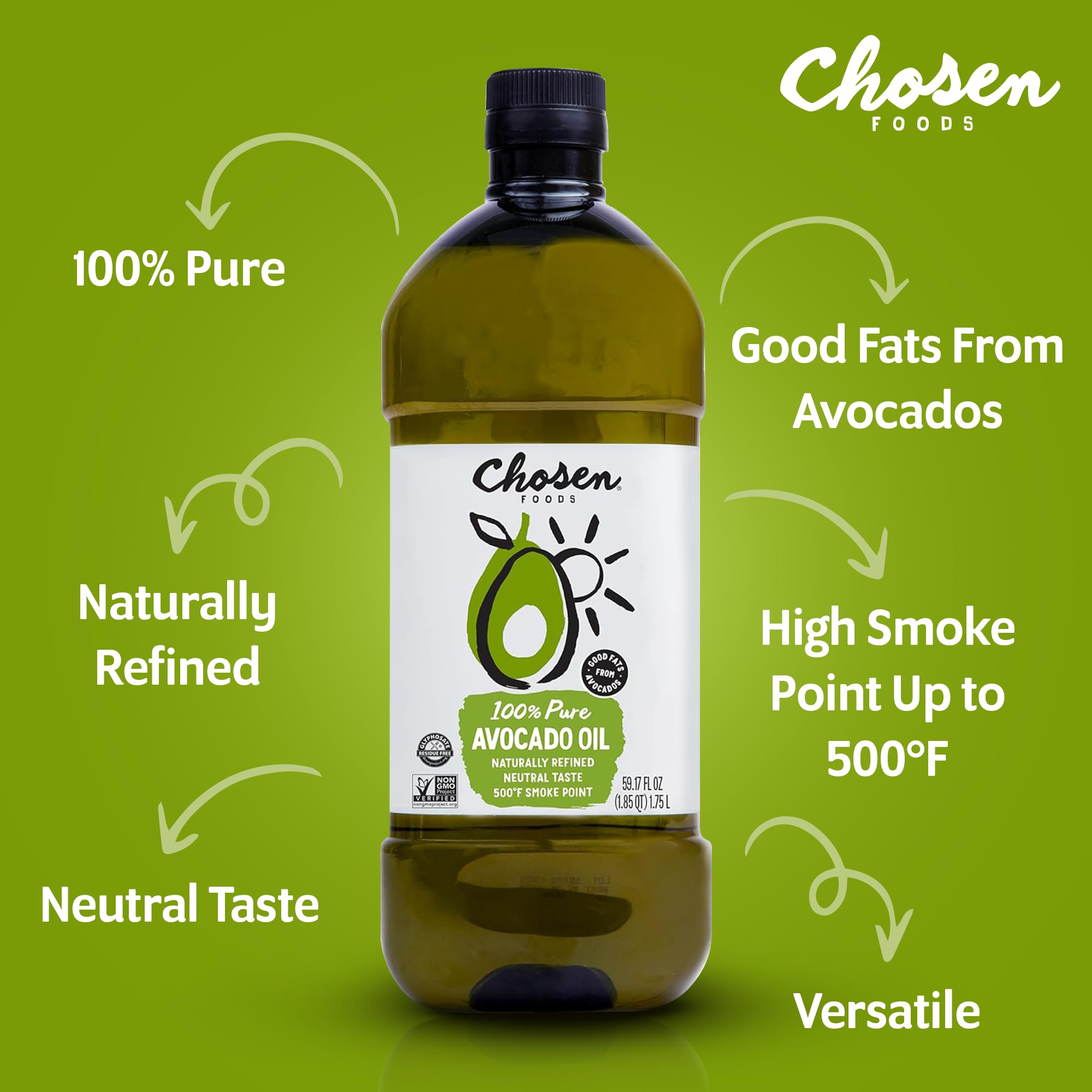 Chosen Foods Avocado Oil heat-stable hero enables keto-friendly, gluten-free, soy-free cooking