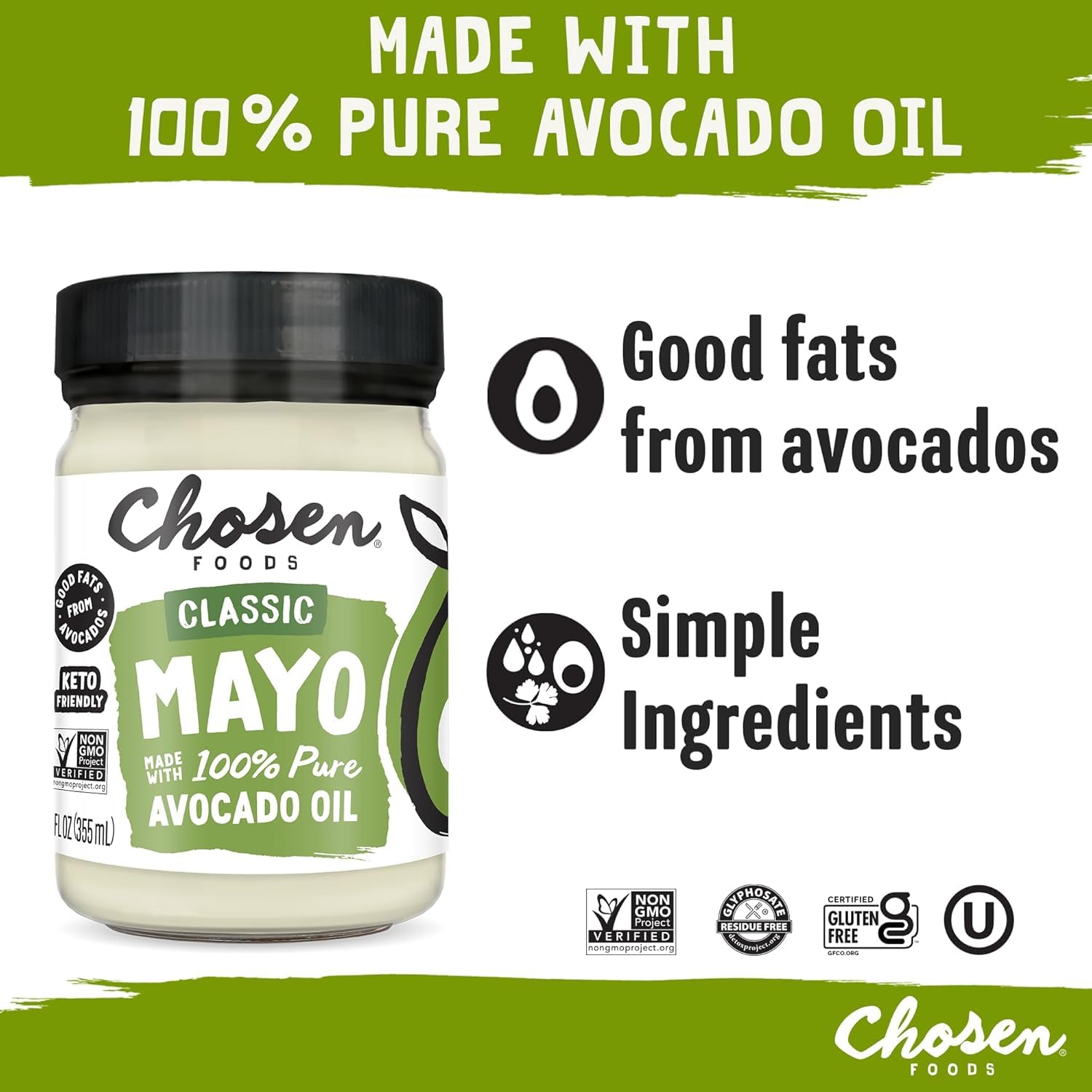 Chosen Foods avocado mayo on a sandwich highlights creamy spread