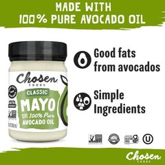 Chosen Foods avocado mayo on a sandwich highlights creamy spread