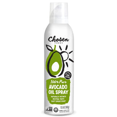 Chosen Foods Avocado Oil Spray front view for easy, light coating