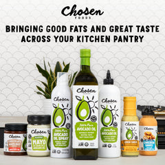 Chosen Foods Classic Mayo Squeeze on sandwiches highlights creamy spread and versatile usage.