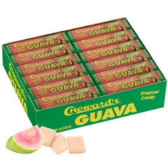 Choward's Guava Tropical Candy box displays a 24-pack for on-the-go freshness.