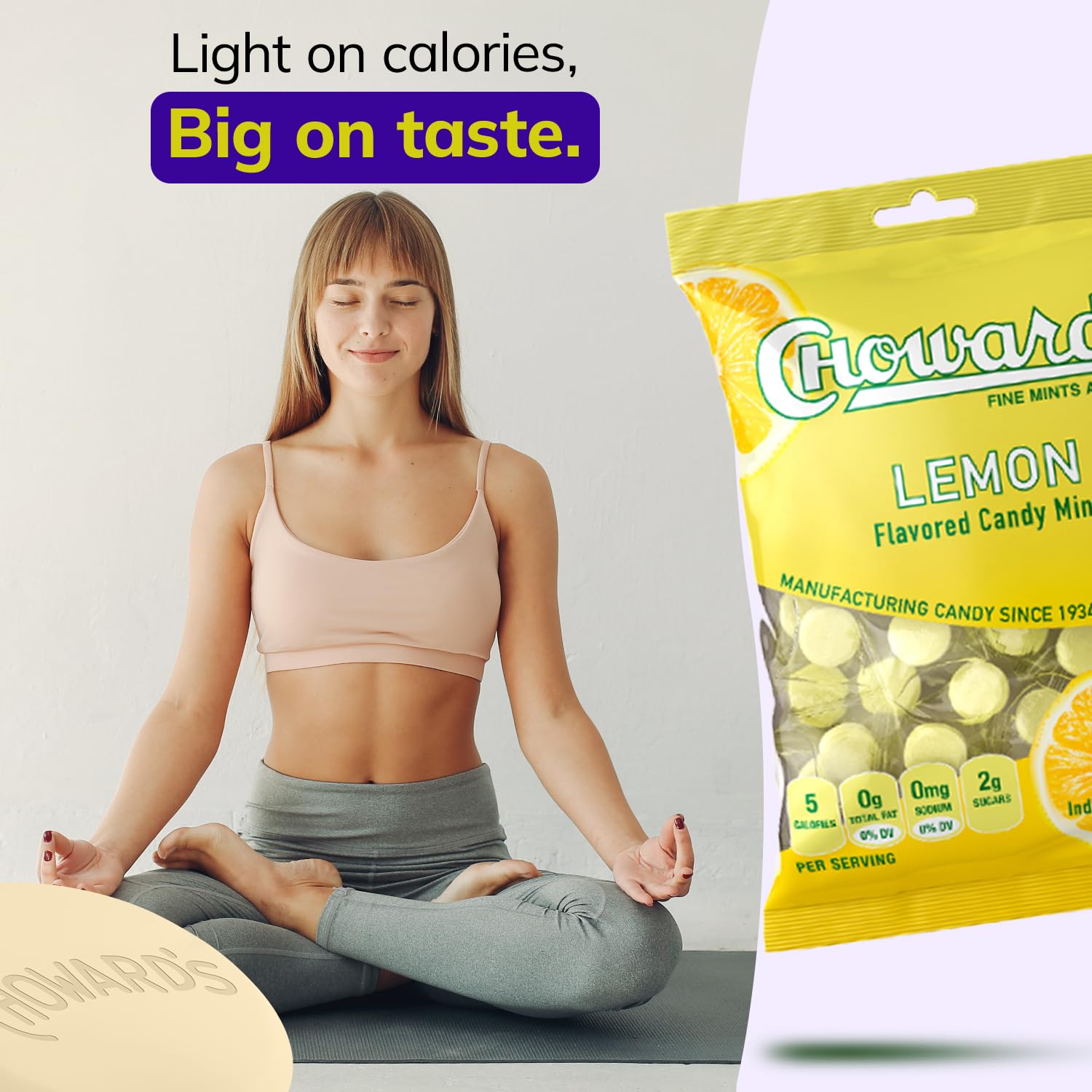 Choward's Lemonmint individually wrapped mints ensure clean, mess-free sharing.
