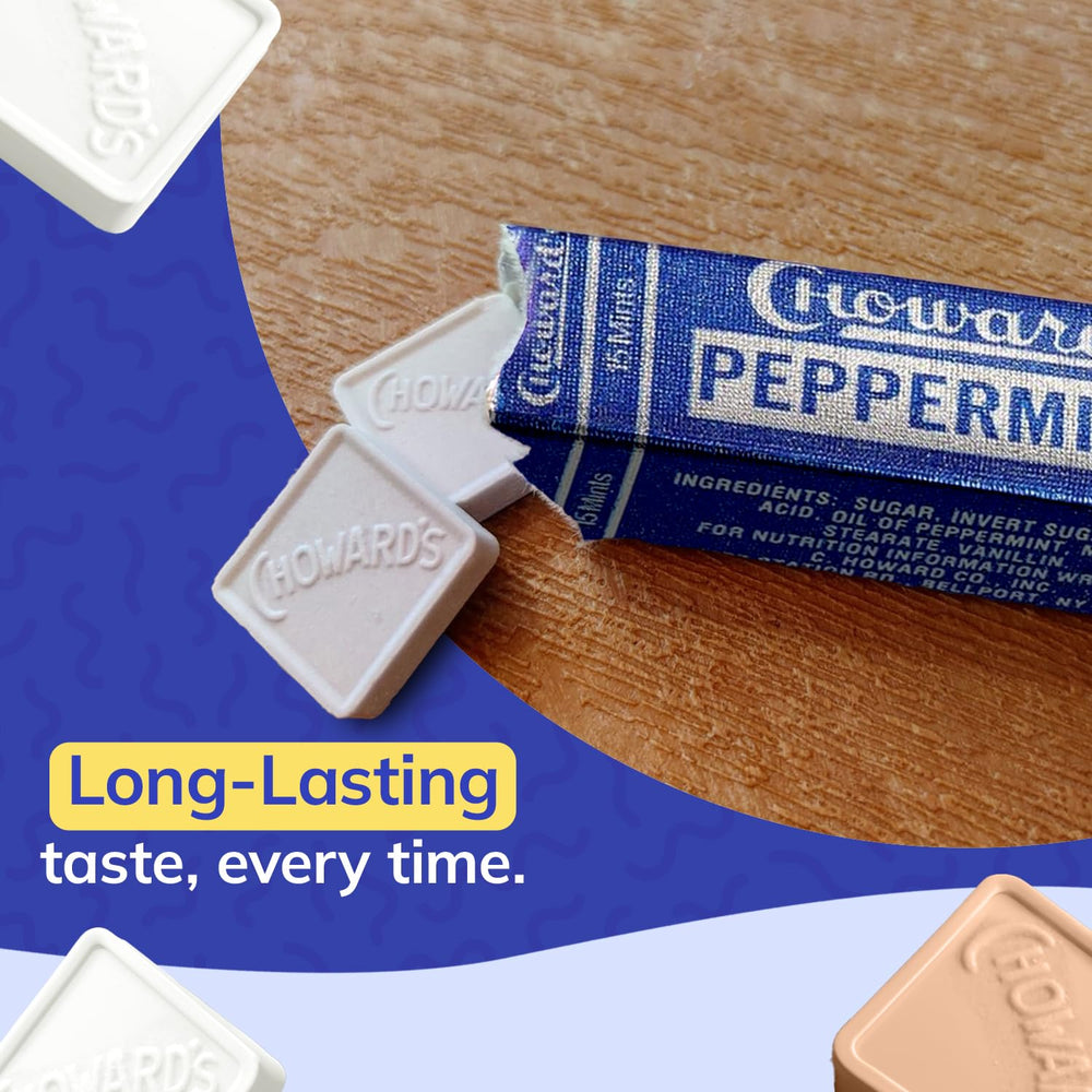 Choward's Mints Peppermint close-up cooling on-the-go moment