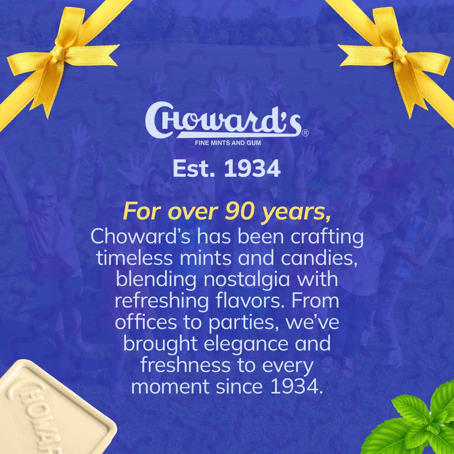 Choward's Mints Spearmint close-up refreshing breath after meals