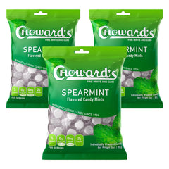 Choward's Spearmint Candy 3-pack front packaging for on-the-go freshness