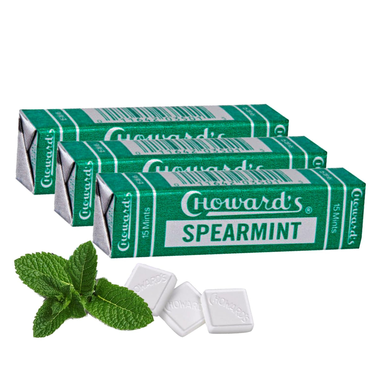 Choward's Spearmint Candy packaging view highlights premium, travel-ready freshness.