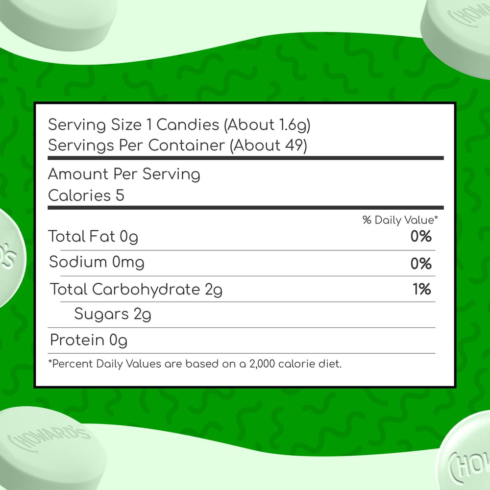 Choward's spearmint individually wrapped mints for easy sharing