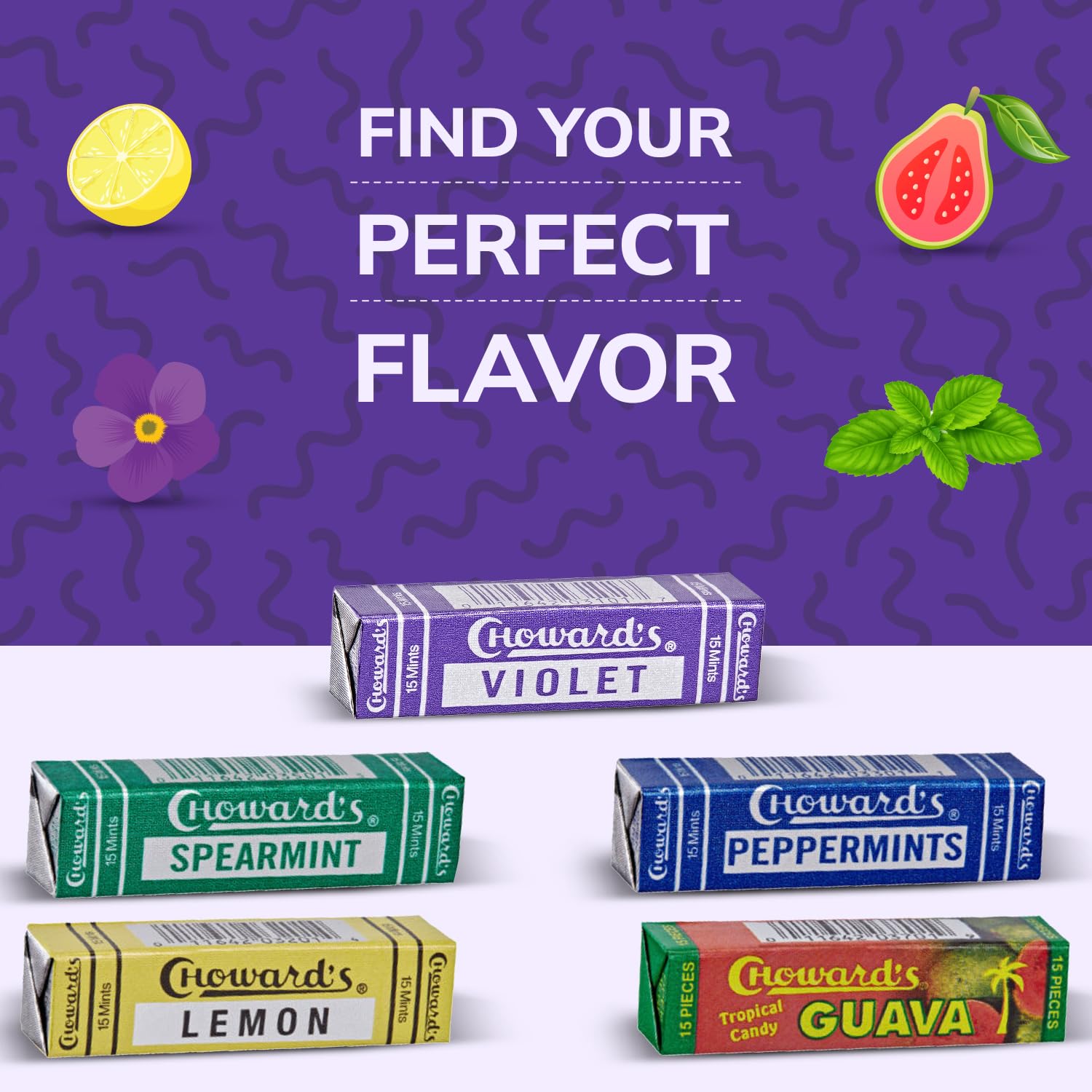 Choward's Violet Mints gift-ready box emphasizes easy gifting.