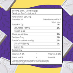 Choward's Violet Mints open pack ready for quick breath refresh after meals.