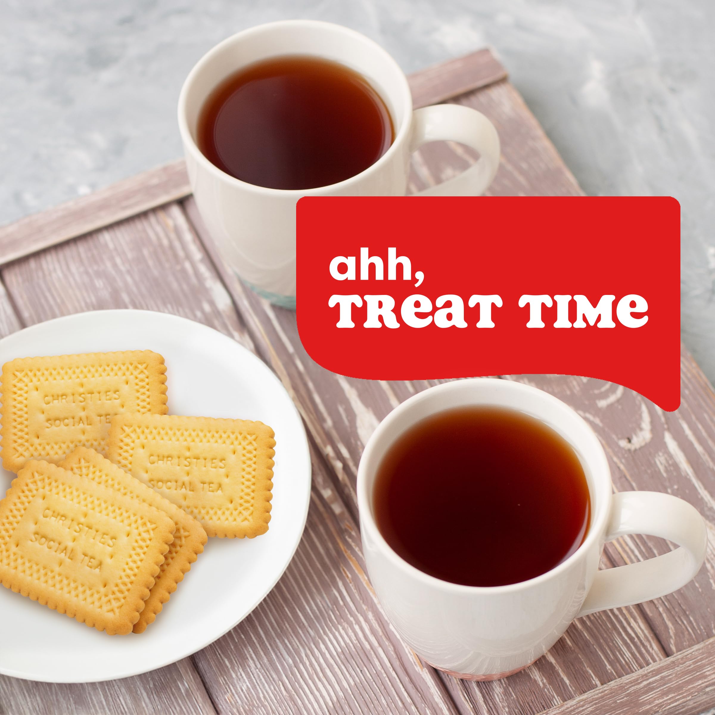 Christie's Social Tea Cookies on a plate for a tea-time gathering