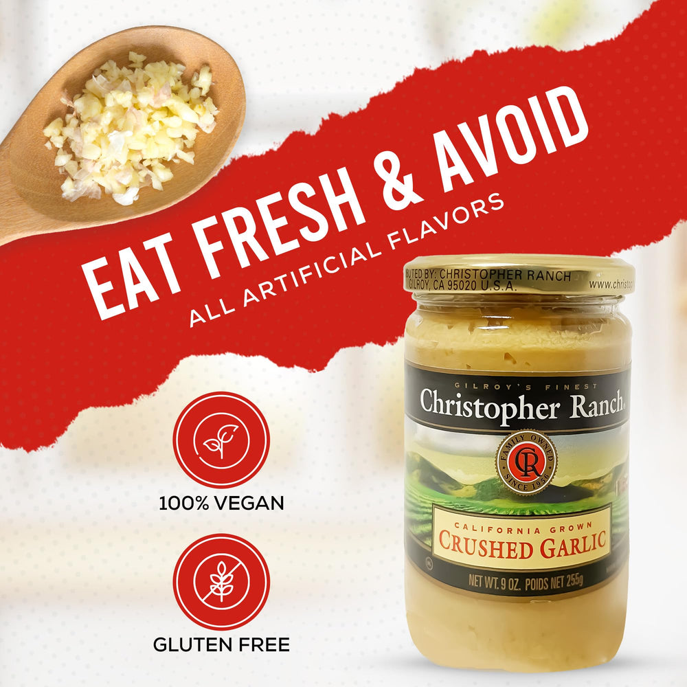 Crushed garlic in olive oil from Christopher Ranch adds depth to dressings.