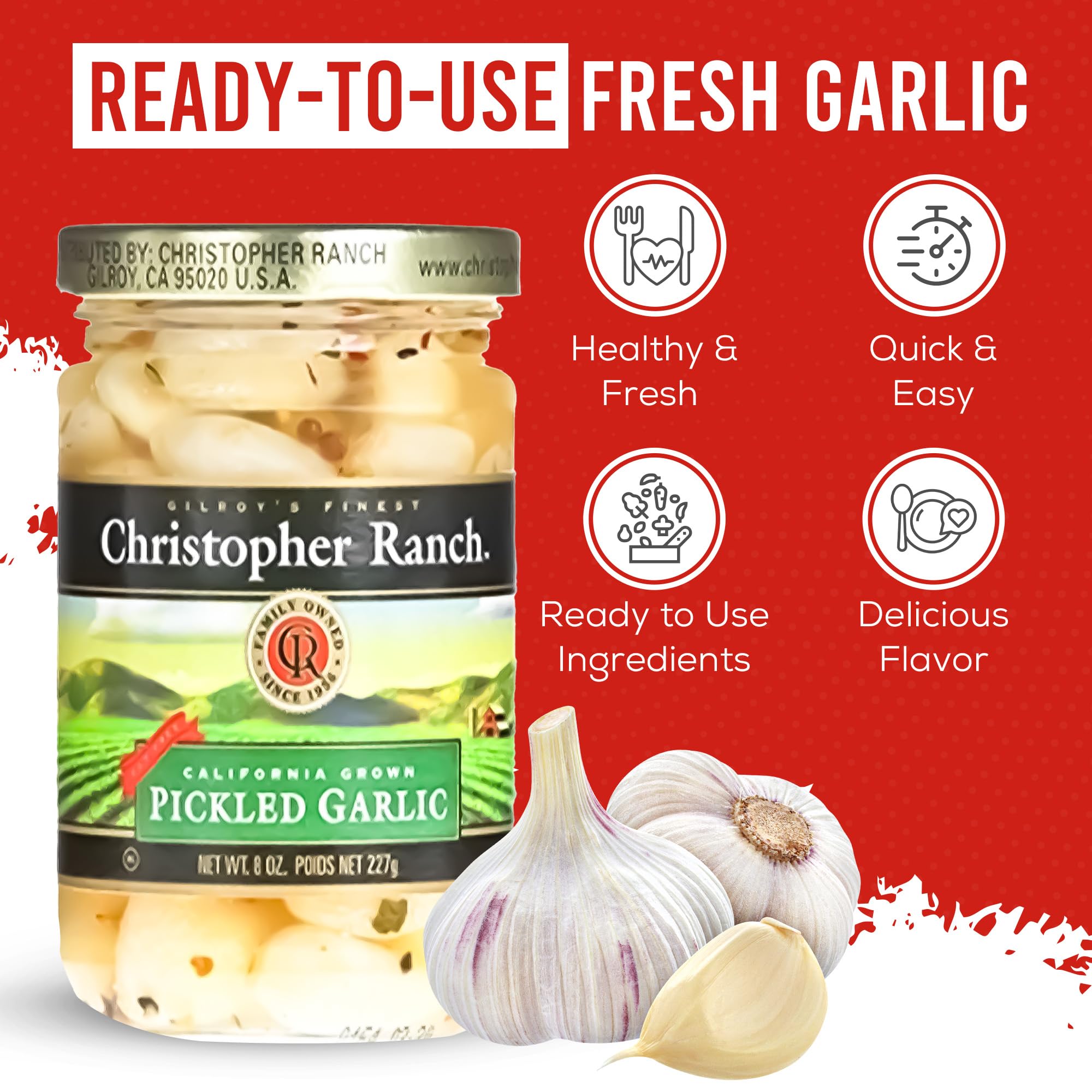 Christopher Ranch peeled garlic cloves ready to add aroma