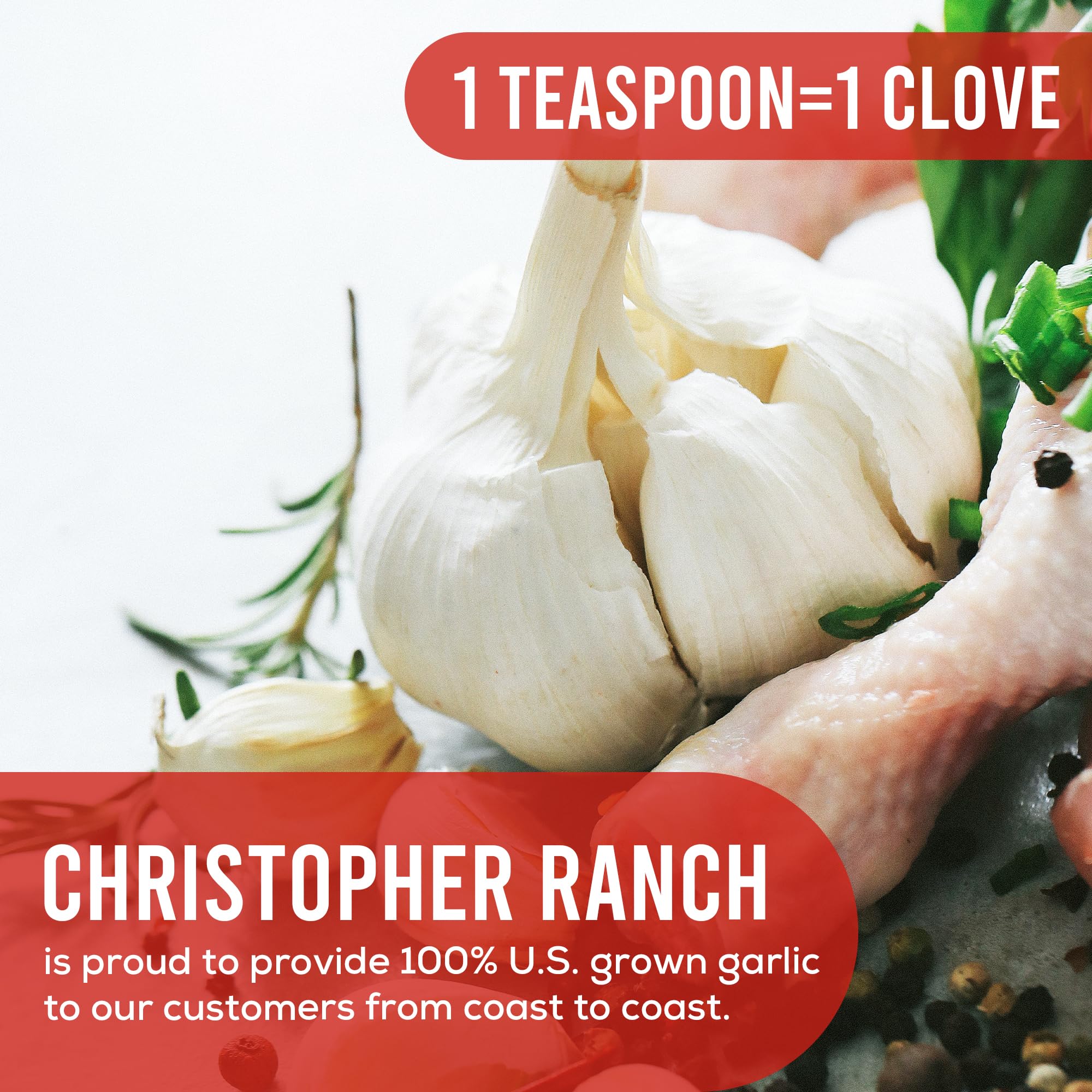 Ready-to-use Christopher Ranch crushed garlic makes weeknight cooking easier.