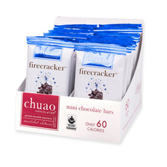 Chuao Chocolatier Firecracker dark chocolate mini bar with popping candies, ideal for gifts