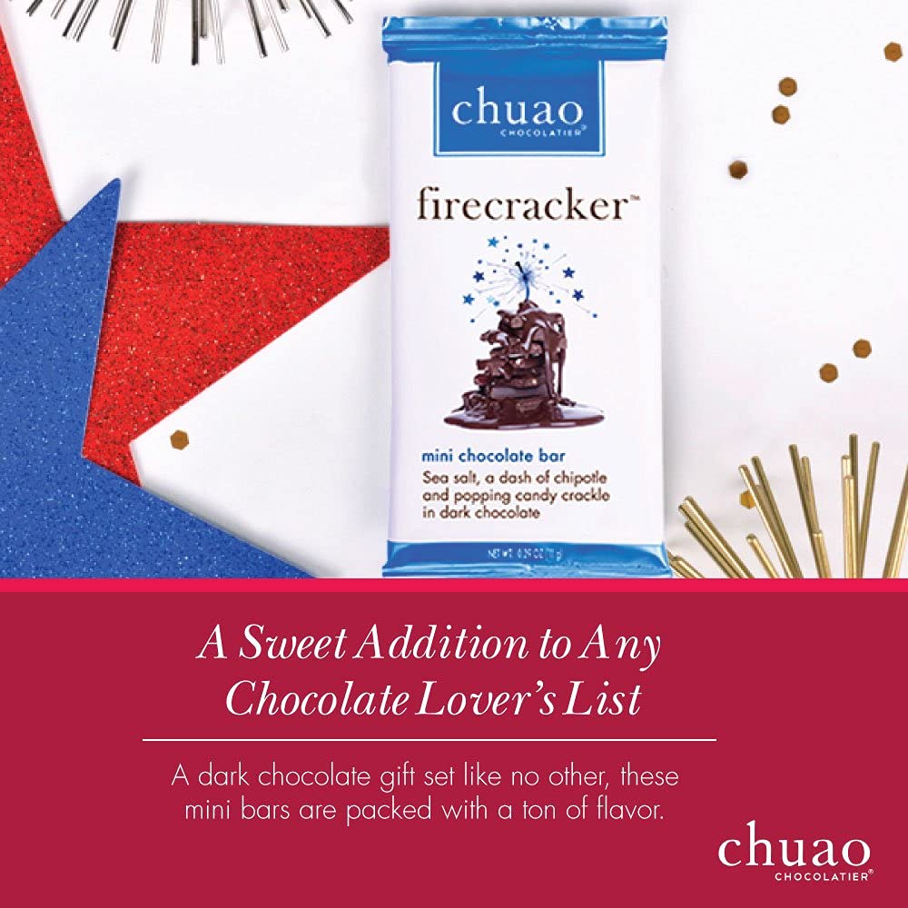 Chuao Chocolatier Firecracker store display pack enticing gift options