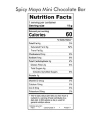 Chuao Spicy Maya mini bar wrapped, 60-calorie portion.