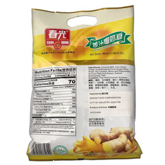 Chun Guang Ginger Coconut Candy close-up on ingredients, authentic Chinese treat