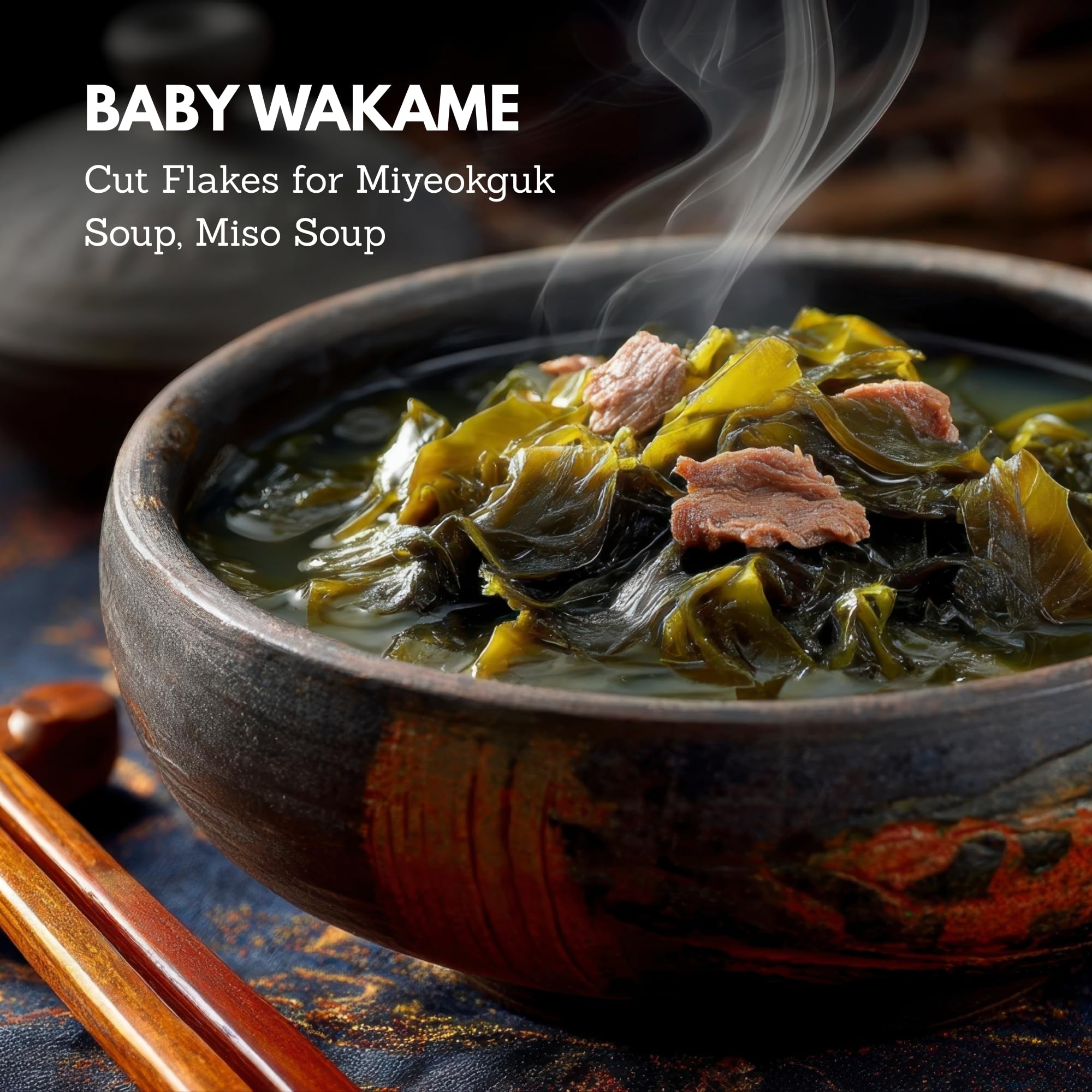 Chung Jung One bibimbap topping miyeok adds color and nutrition