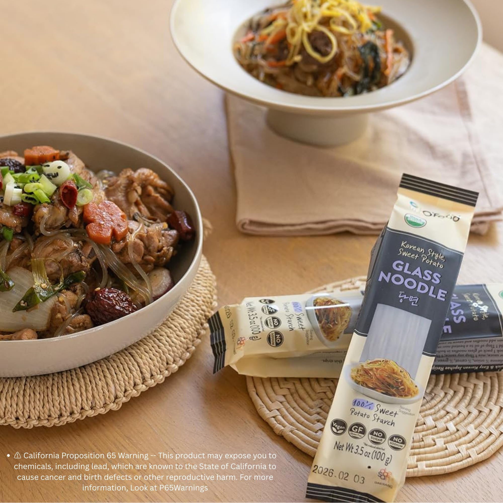 Chung Jung One gluten-free noodle pack ideal for vegan dishes
