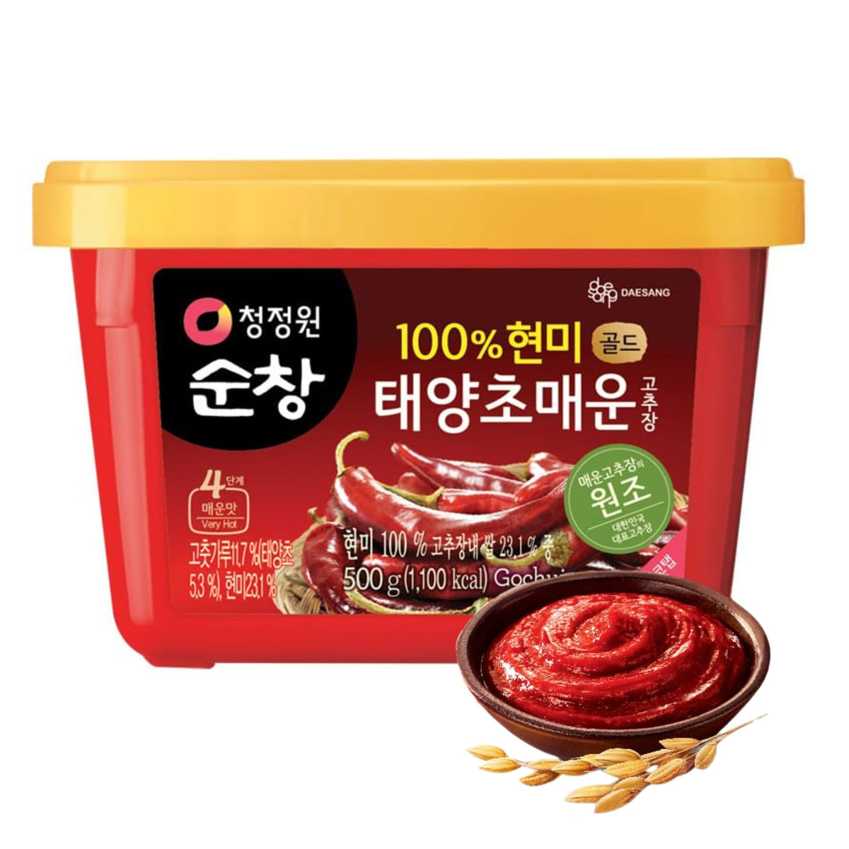 Chung Jung One Gochujang bottle front showing authentic Korean flavor for bibimbap