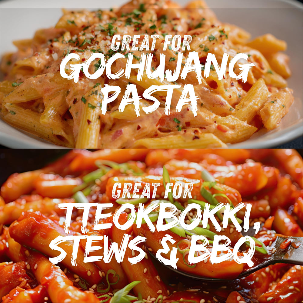 Chung-Jung-One gochujang dipping-sauce presentation highlights glossy consistency.