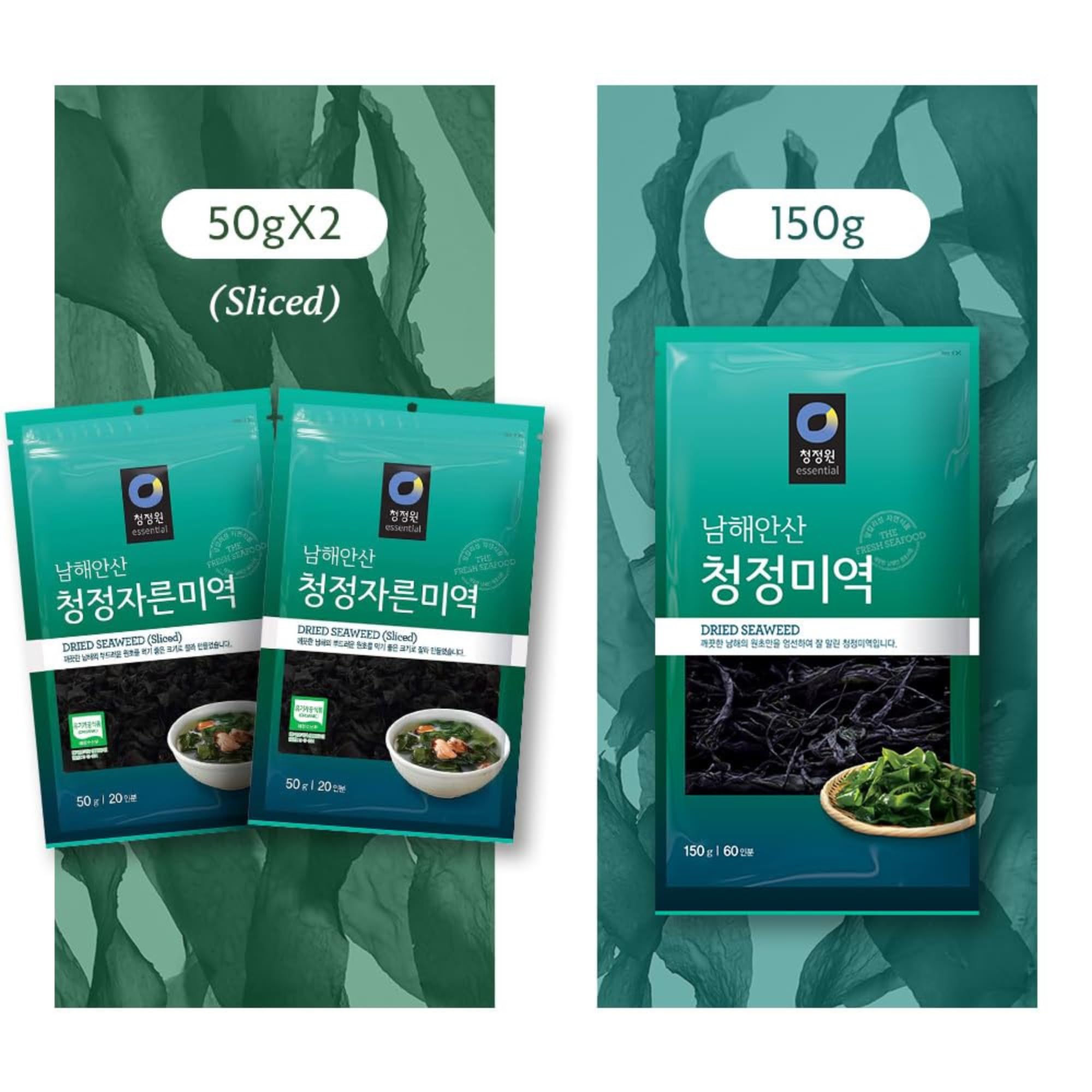 Chung Jung One resealable pouch preserves dried seaweed freshness
