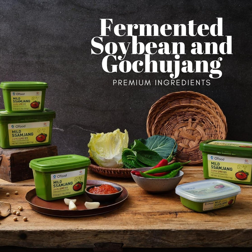 Chung Jung One Ssamjang close-up reveals fermented soybean and chili paste texture