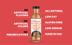 Chung's Sweet & Sour Sauce bottle used as a marinade for chicken.