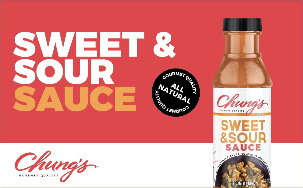 Chung's Sweet & Sour Sauce two-pack from USA-made brand.