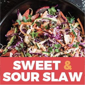 Chung's Sweet & Sour Sauce on fried rice for a tangy glaze.