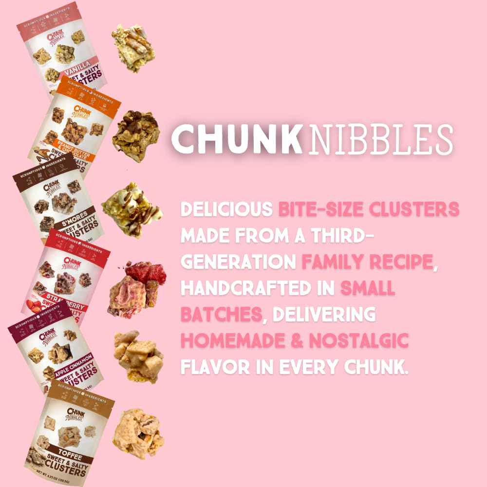 Chunk Nibbles Snack-time on-the-go versatility for lunchboxes and trips