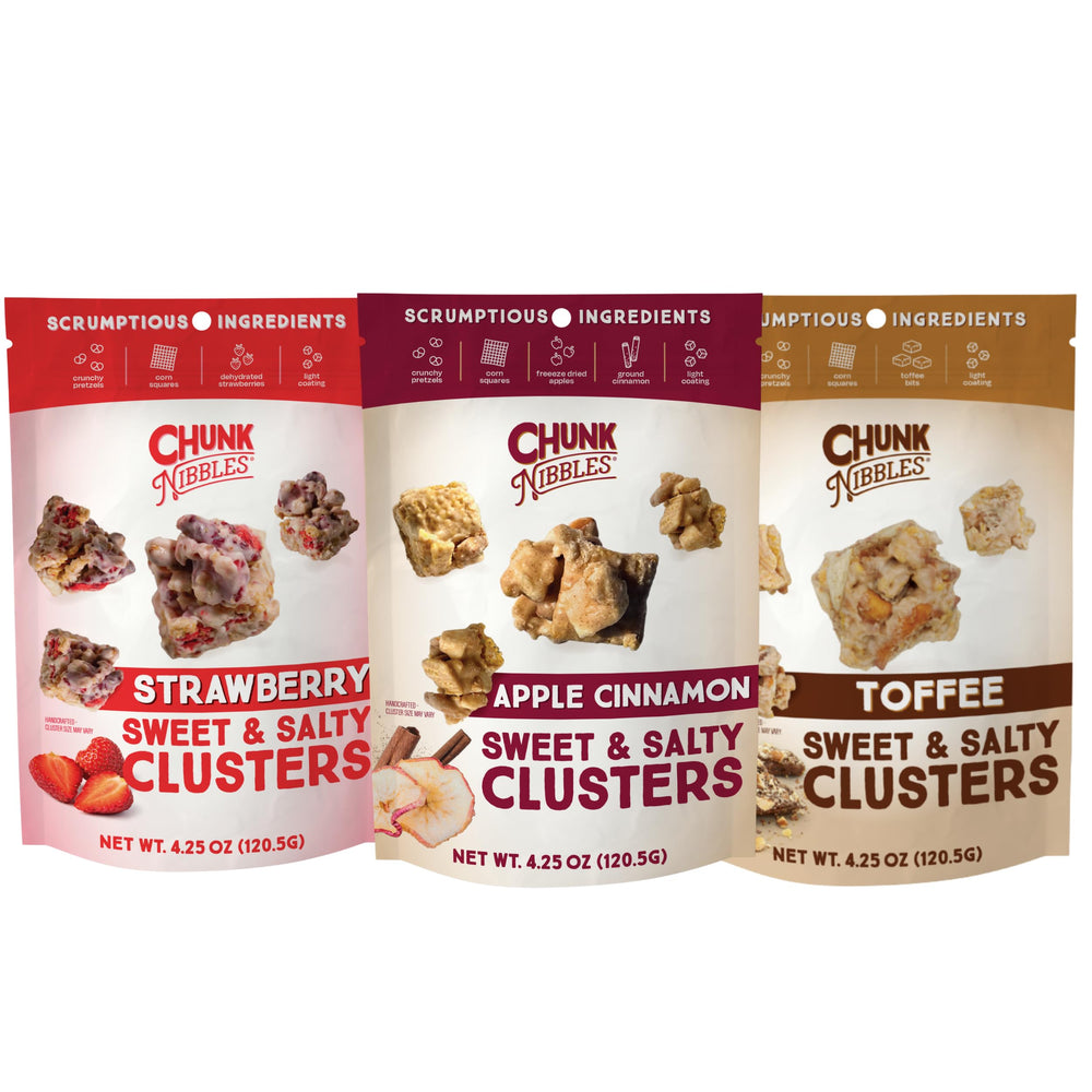 Chunk Nibbles strawberry snack-pack for on-the-go snacking and fruity flavor