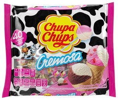 Chupa Chups Cremosa lollipops in ice cream flavors for playful party treats.