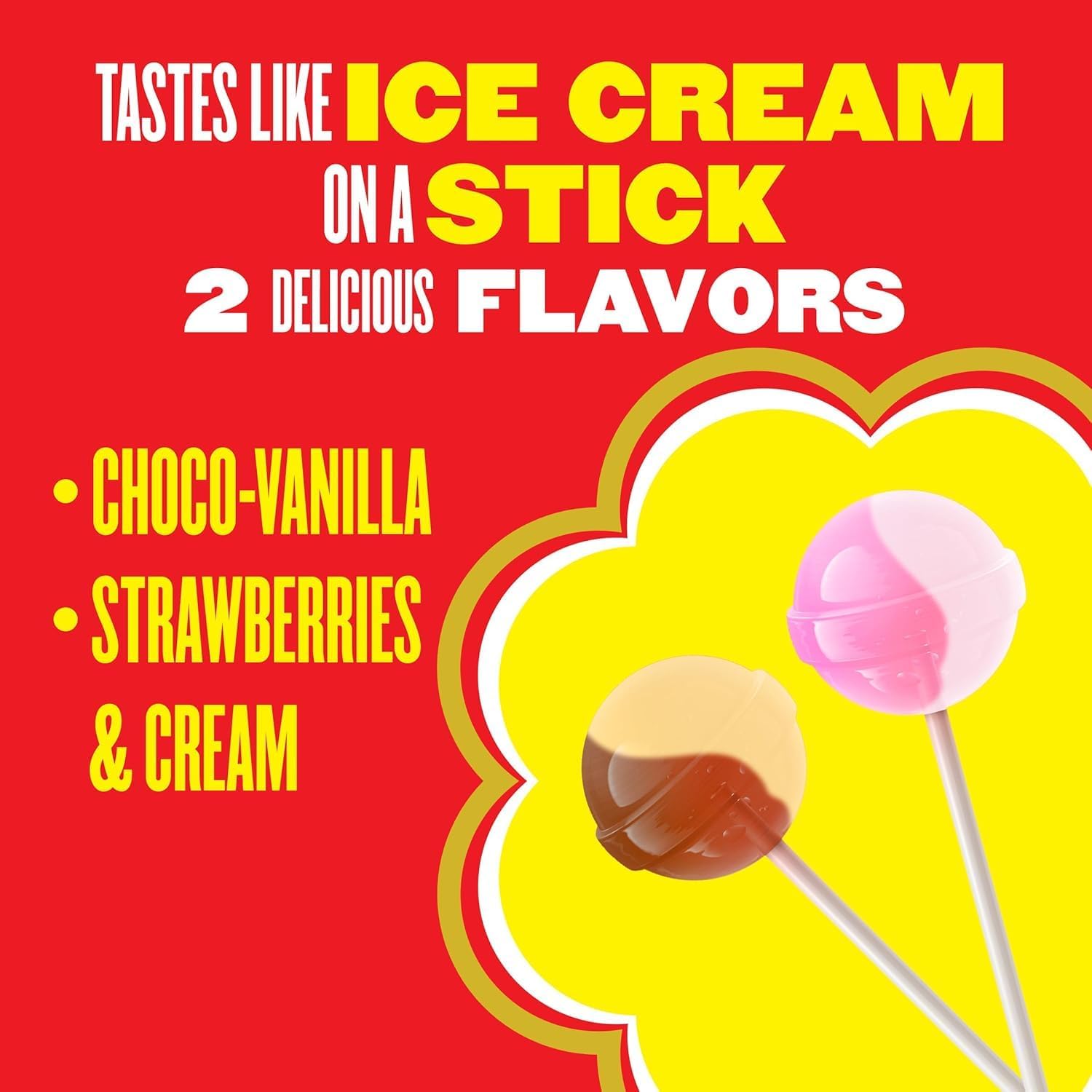 Chupa Chups Cremosa lollipops with premium sticks for clean enjoyment.