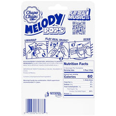 Chupa Chups Melody Pop whistle lollipop with extending stick for changing notes.