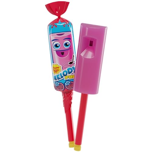 Chupa Chups Melody Pop whistle lollipop with plunger on stick for musical notes
