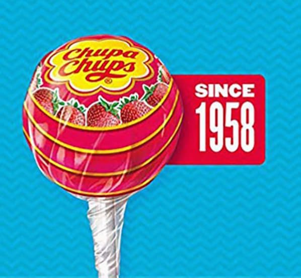 Chupa Chups orange flavor lollipop with vivid hue