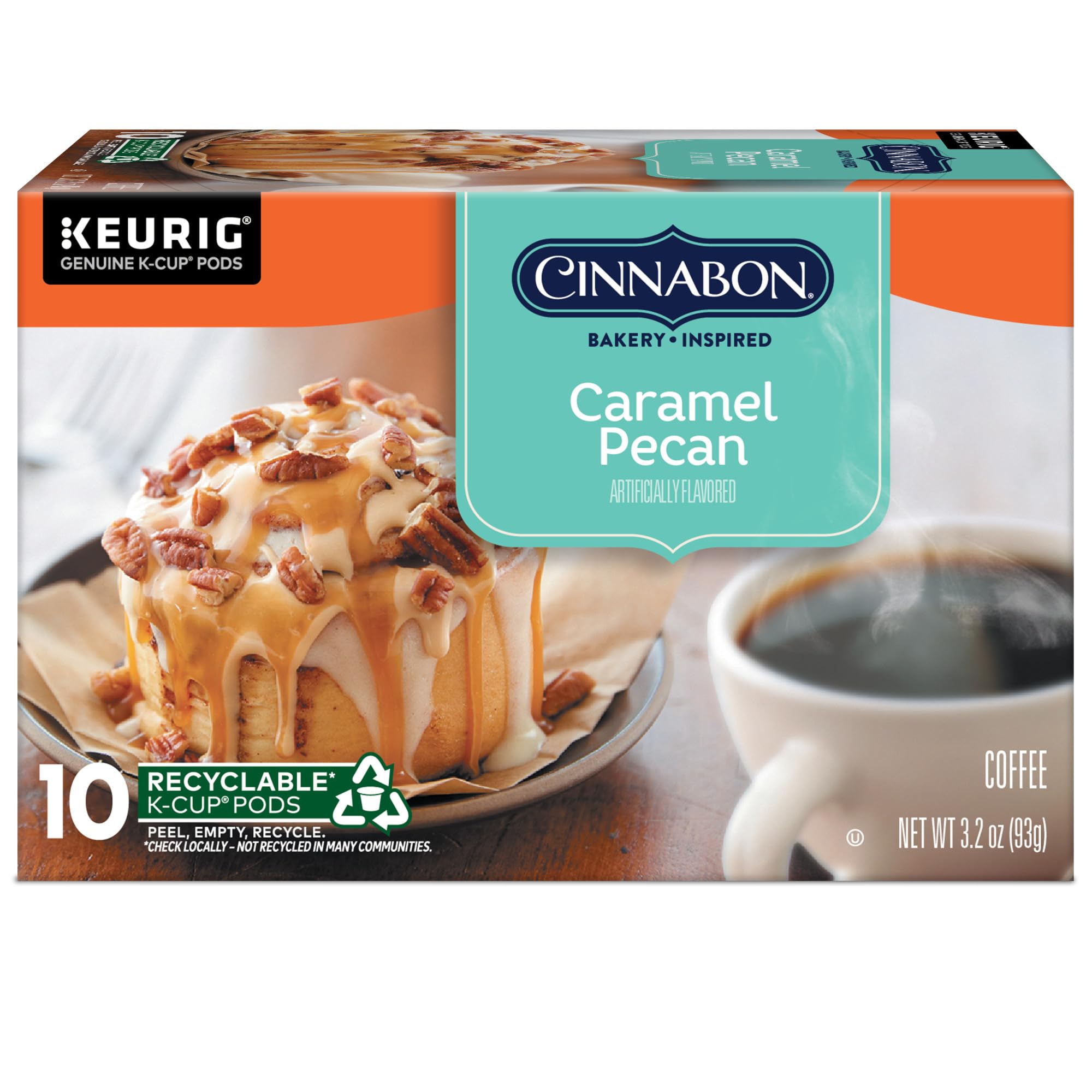 CINNABON 100% Arabica beans ensure a refined, smooth profile.