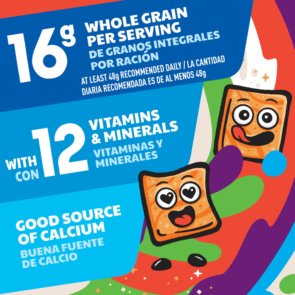 Cinnamon Toast Crunch on breakfast table beside milk for a quick meal solution.