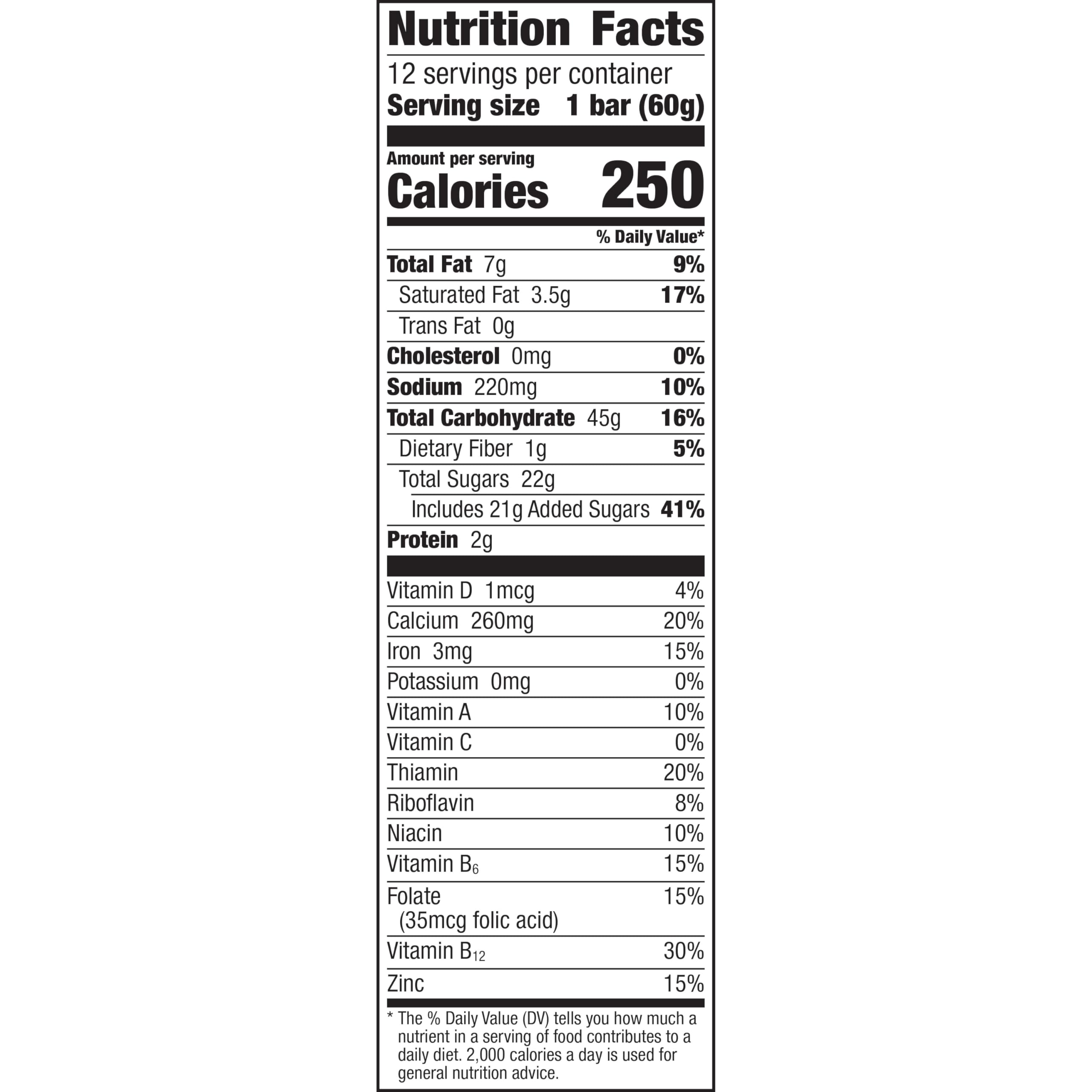 Cinnamon Toast Crunch cereal bars on-the-go display ideal for busy mornings.