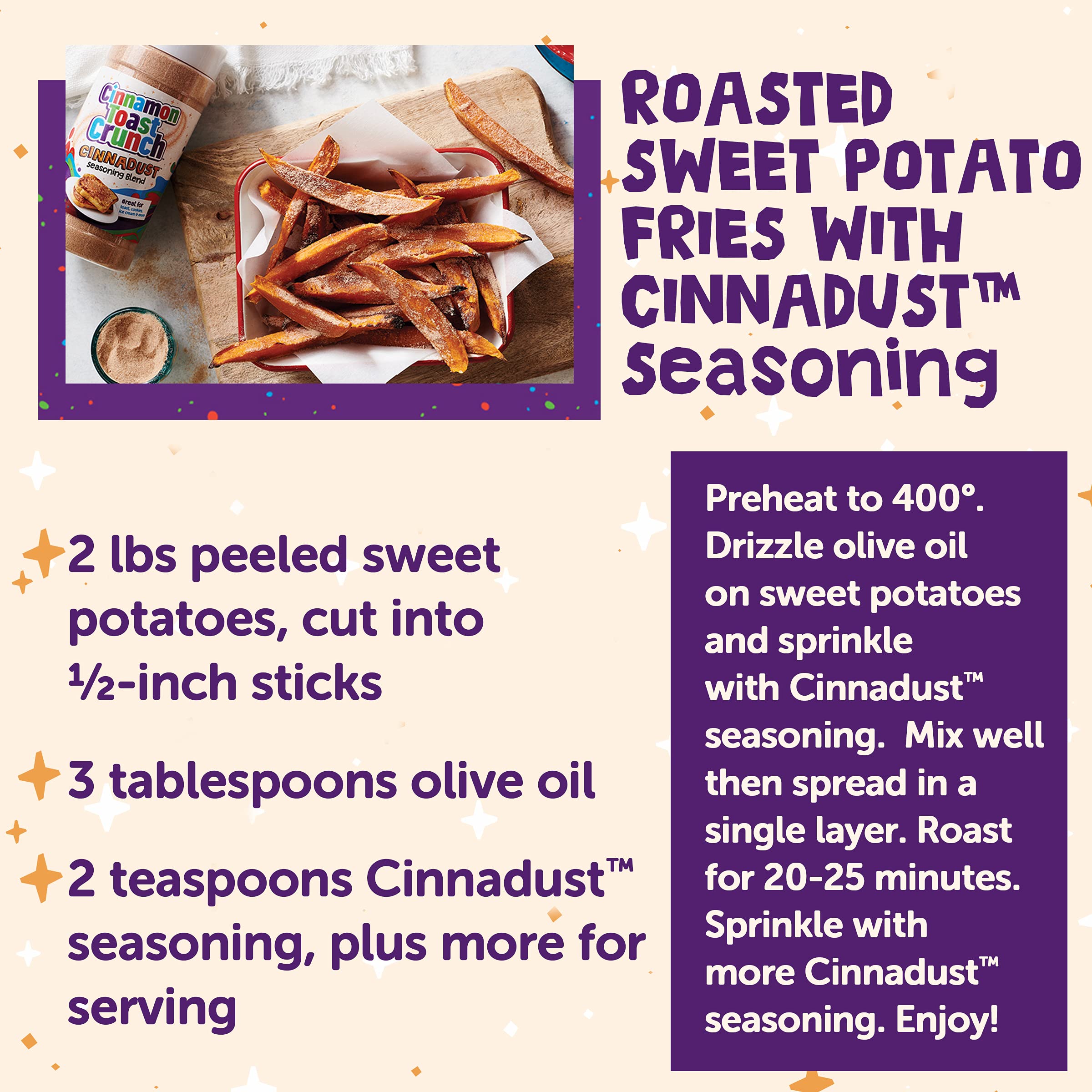 Cinnamon Toast Crunch Cinnadust on popcorn for a dessert twist