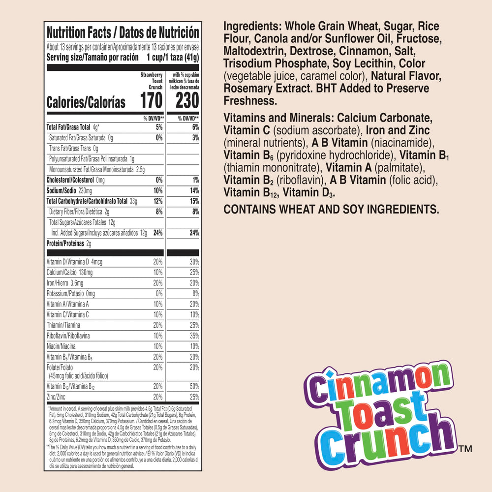 Cinnamon Toast Crunch crispy squares close-up highlight texture ideal for snacking.